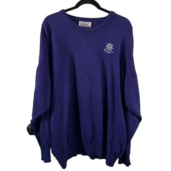 Titleist Collection Made in Scotland Purple Vintage Sweater Sz Large - Picture 1 of 13